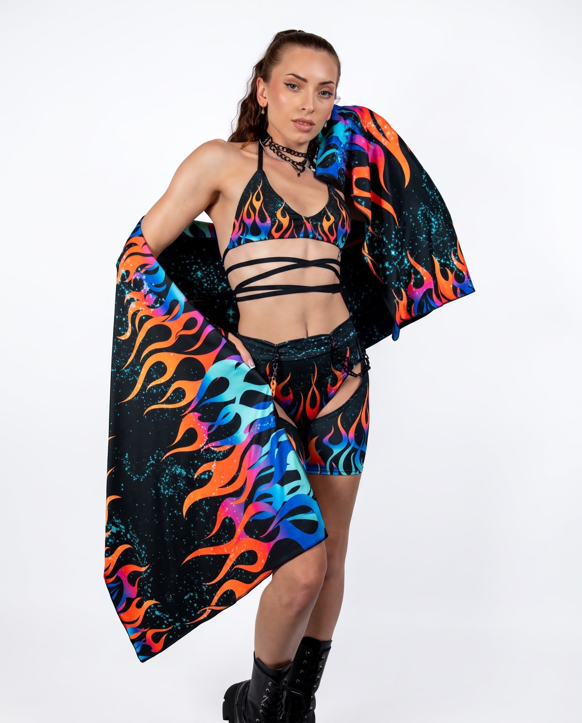 Blaze Festival Scarf. Freedom Rave Wear product photo