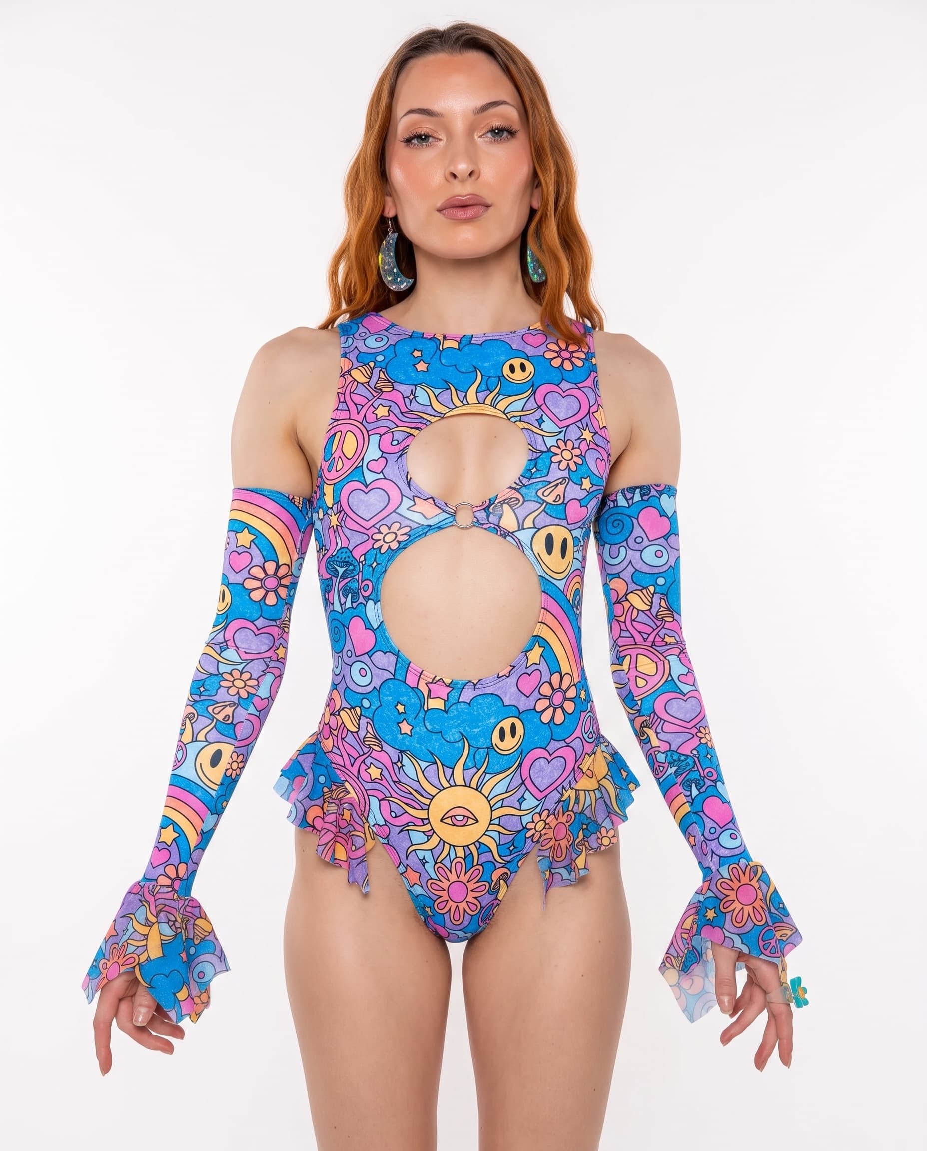 Groovy Keyhole Bodysuit