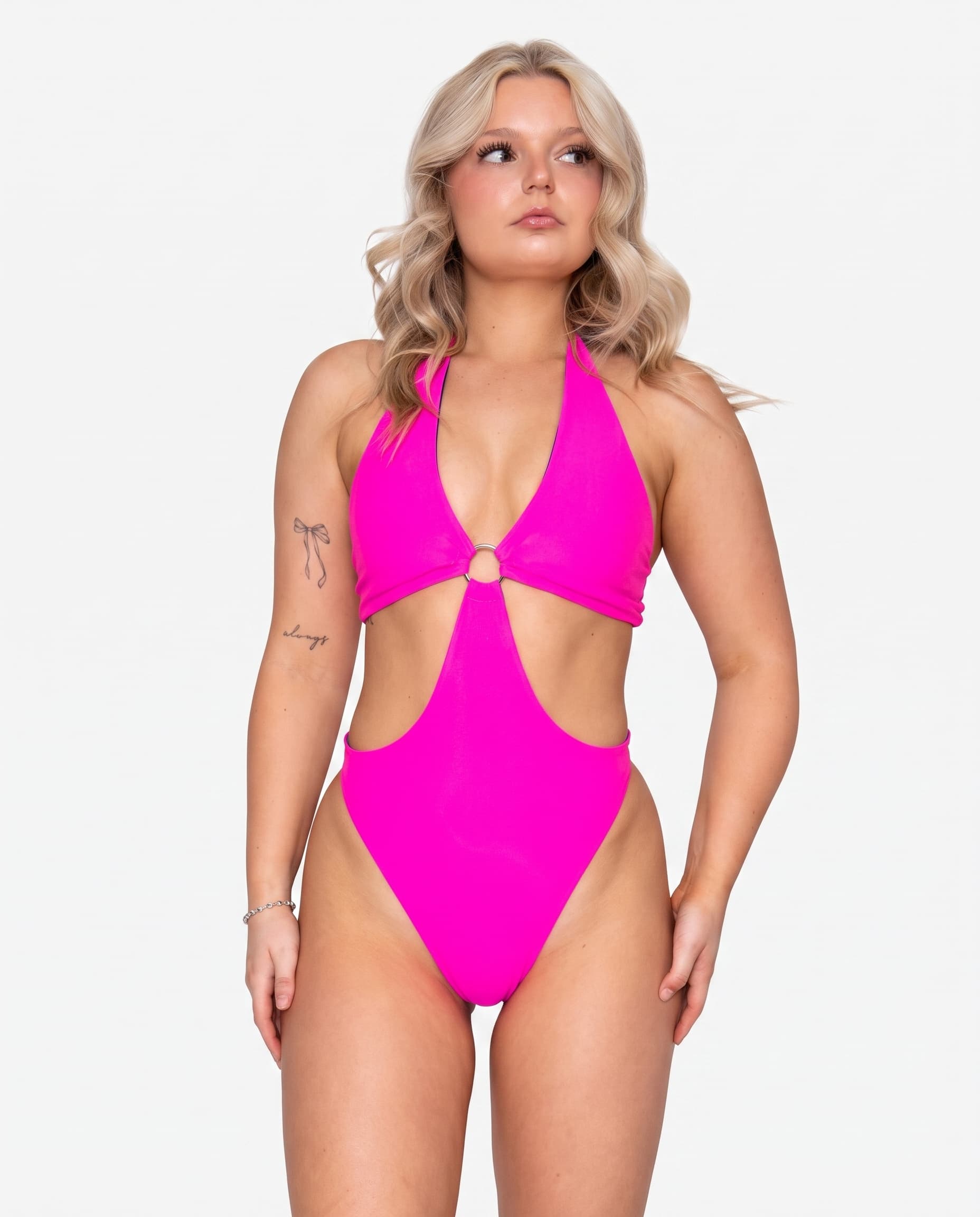 Hot Pink O-Ring Bodysuit
