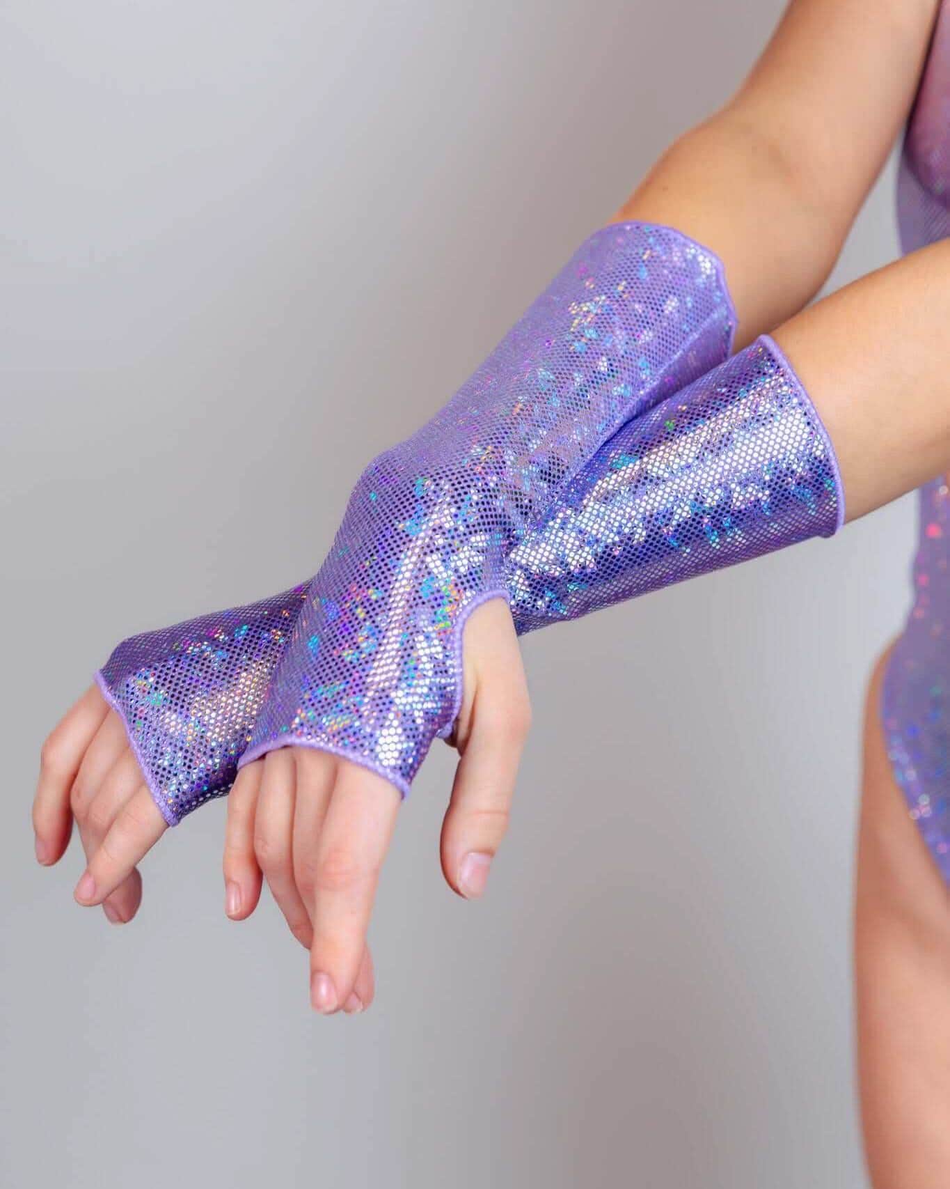 Lavender Holo Gloves