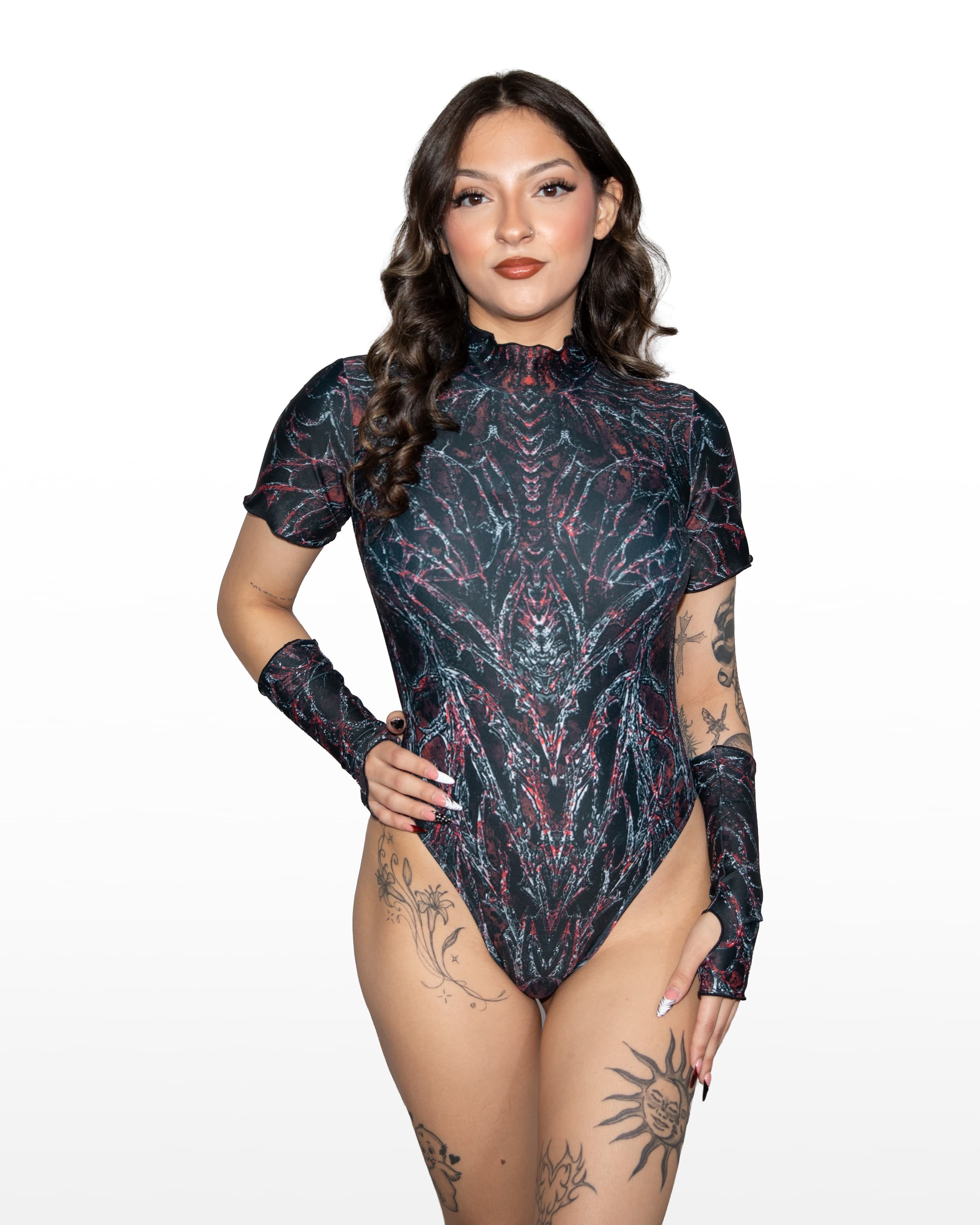Abyss Wavy Baby Bodysuit. Freedom Rave Wear product photo