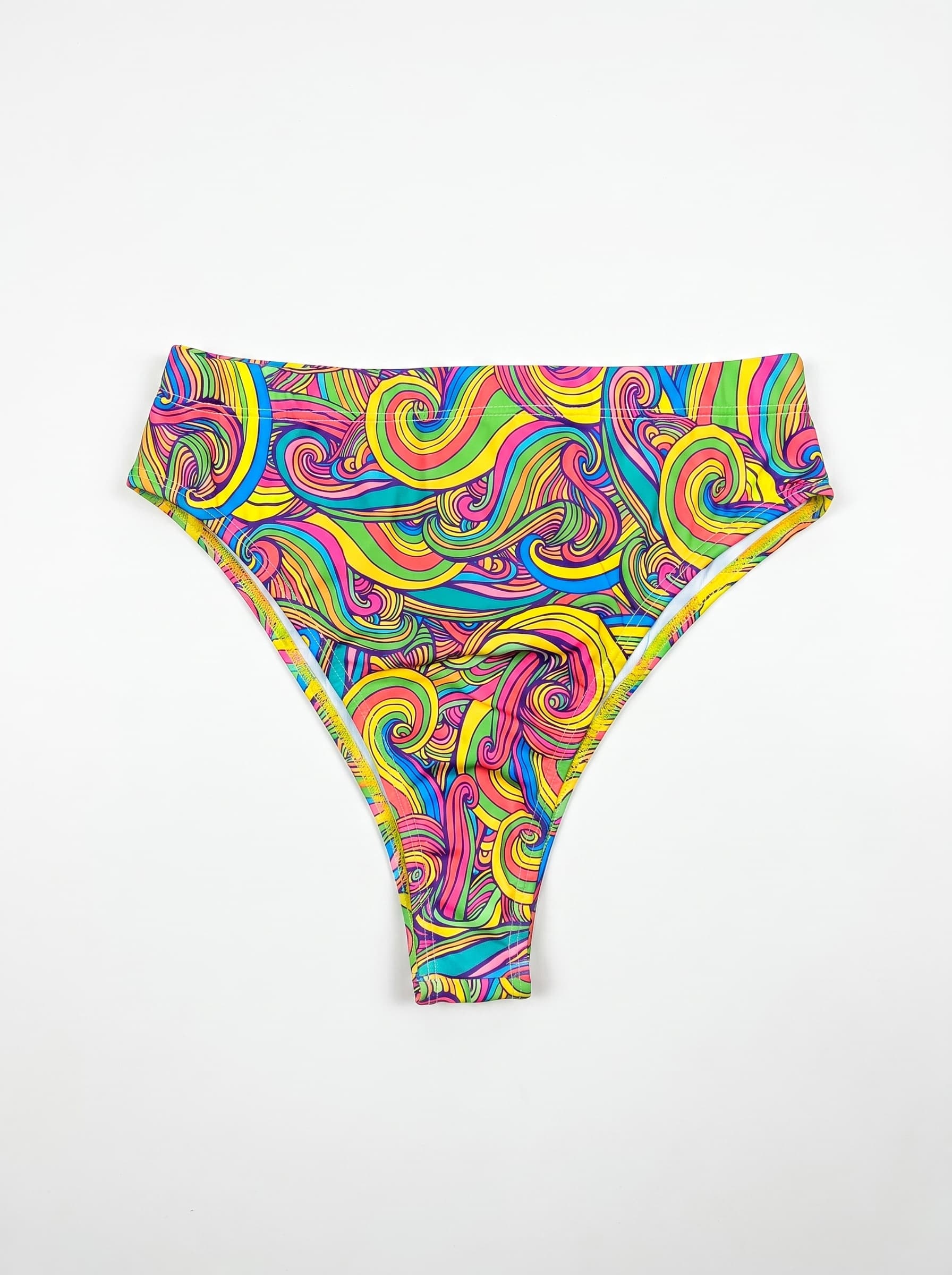 Wavy Baby High Waisted Brazilian Bottoms