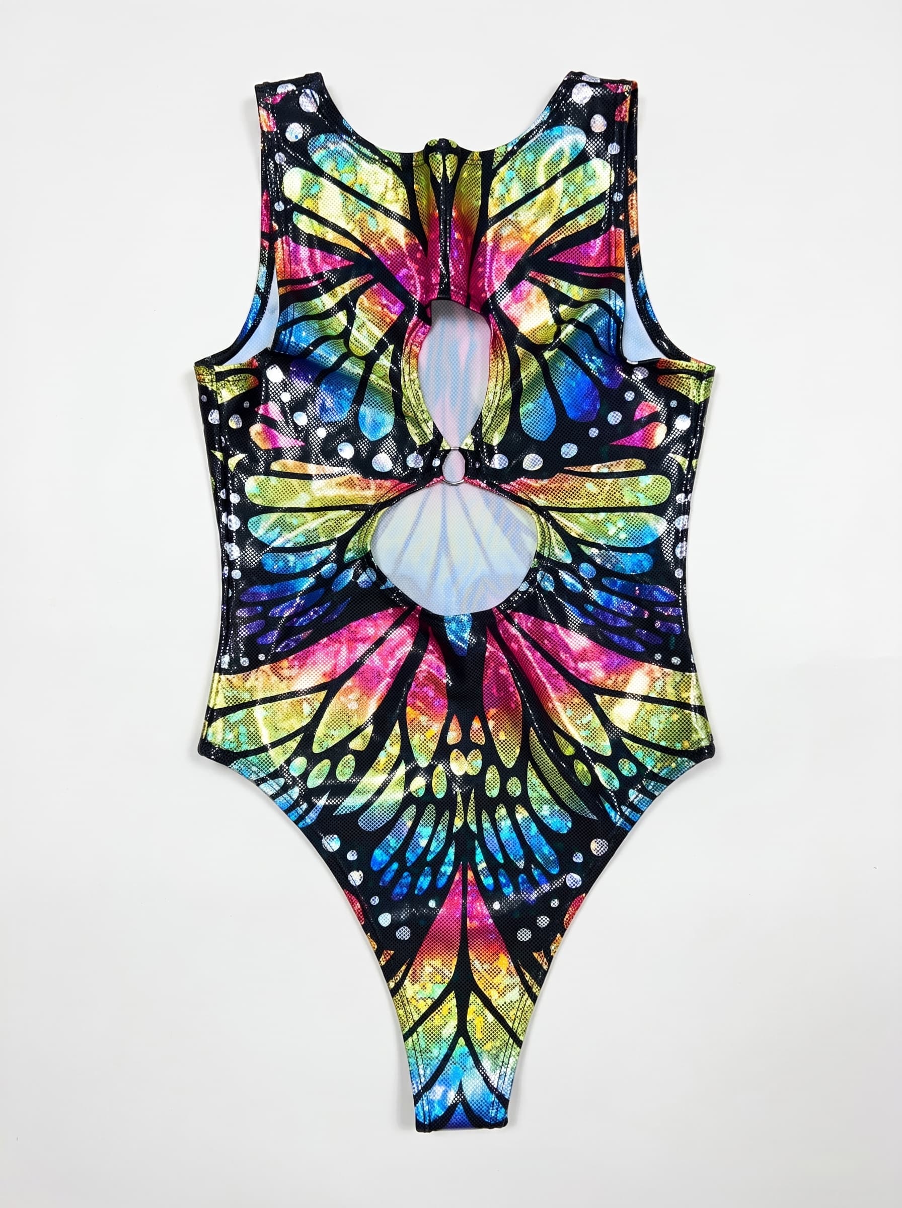 Rainbow Butterfly Keyhole Bodysuit